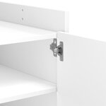 vidaXL Table basse blanc 80x50x50 cm bois d'ingénierie