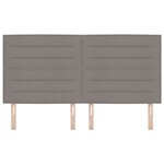 vidaXL Tête de lit Stylée Taupe 180 cm Tissu