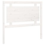 vidaXL Tête de lit Blanc 105 5x4x100 cm Bois massif de pin