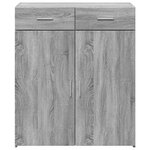 vidaXL Buffet sonoma gris 80x42 5x93 cm bois d'ingénierie