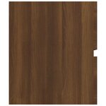 vidaXL Armoire de lavabo Chêne marron 90x38 5x45 cm Bois d'ingénierie