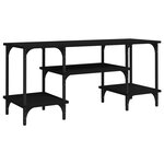 vidaXL Meuble TV noir 102x35x45 5 cm bois d'ingénierie