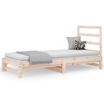 vidaXL Lit coulissant sans matelas 2x(90x190) cm
