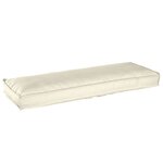 vidaXL Coussins de palette pour banc 2 Pièces Crème 120x40x8 cm Tissu Oxford