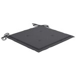 vidaXL Chaises Batavia avec coussins lot de 4 Bois de teck solide