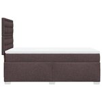 vidaXL Sommier à lattes de lit avec matelas Marron foncé 100x200 cm