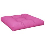 vidaXL Coussins de palette lot de 2 rose tissu
