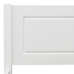 vidaXL Cadre de lit sans matelas bois massif de pin blanc 200x200 cm