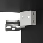 vidaXL Meuble TV mural Noir 40x34 5x40 cm