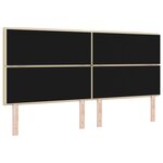 vidaXL Tête de lit Design Lines Crème 200 cm Tissu