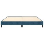 vidaXL Cadre de lit Bleu foncé 160x200 cm Velours