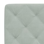 vidaXL Cadre de lit avec LED sans matelas gris clair 100x200cm velours