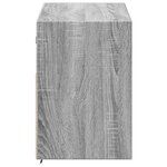 vidaXL Meuble TV mural avec lumières LED sonoma gris 100x31x45 cm