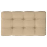 vidaXL Canapé central palette de jardin Blanc Bois de pin imprégné