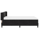 Lit avec sommier et matelas vidaXL Noir 160x200 cm Velours