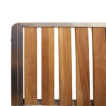 Ensemble de Salle à Manger de Jardin vidaXL en Bois Massif d'Acacia 3 pièces