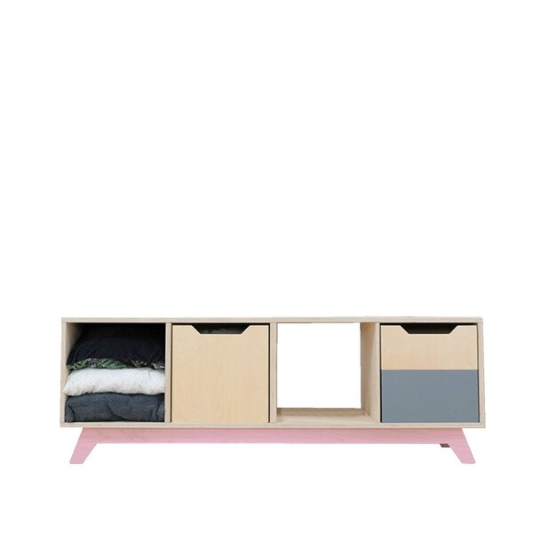 Meuble de rangement NABOSKY rose 1x4