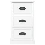 vidaXL Table de chevet blanc brillant 39x39x67 cm bois d’ingénierie