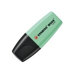 Stabilo Boss Mini Pastel Pack de 5 Marqueurs Fluorescents - Traits entre 2 et 5 mm - Encre à base d'eau - Anti-séchage - Vert  Rose  Bleu  Orange et Jaune