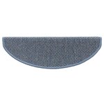 vidaXL Tapis d'escalier autocollants 15 Pièces 65x21x4 cm Bleu