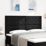 vidaXL Tête de Lit Design Blocs en Diamant Noir 180 cm Tissu
