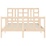 vidaXL Cadre de lit sans matelas 140x190 cm bois de pin massif
