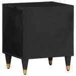 vidaXL Table de chevet 40x33x46 cm Bois de manguier solide