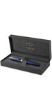 PARKER Sonnet Stylo roller  Bleu satiné  Recharge noire pointe fine  Coffret cadeau