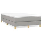 vidaXL Cadre de lit sans matelas gris clair 120x200 cm tissu