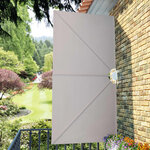 vidaXL Auvent latéral pliable de terrasse Crème 300 x 150 cm