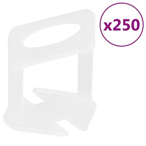 vidaXL Clips de nivellement de carreaux 250 Pièces 2 mm