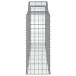 vidaXL Paniers à gabions arqués 25 Pièces 300x50x120/140 cm fer galvanisé