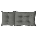 vidaXL Coussins de chaise à dossier haut lot de 6 gris foncé mélangé