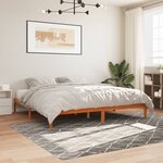 vidaXL Cadre de lit sans matelas cire marron 180x200cm bois pin massif