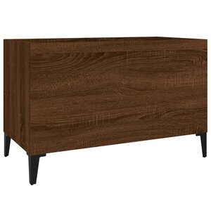 vidaXL Armoire à disques chêne marron 74 5x38x48 cm bois d'ingénierie