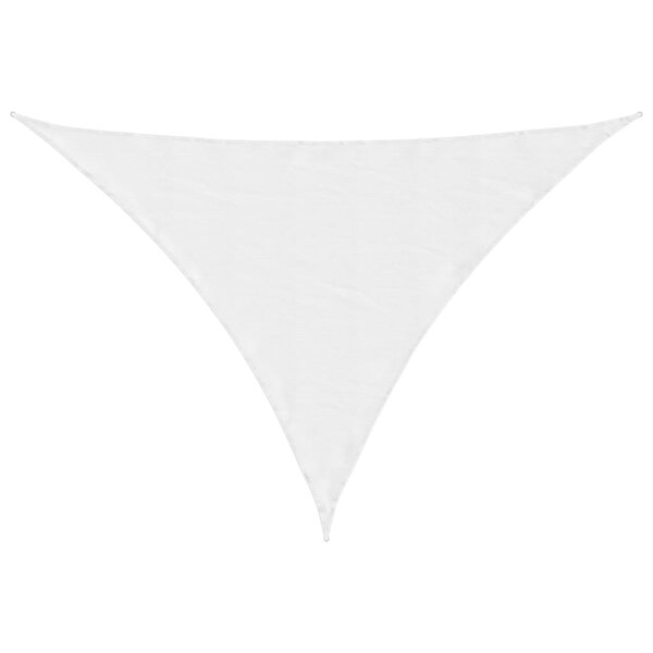 vidaXL Voile de parasol tissu oxford triangulaire 5x7x7 m blanc