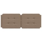 vidaXL Coussin de tête de lit cappuccino 120 cm similicuir
