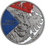 Pièce de monnaie en Argent 2 Dollars g 31.1 (1 oz) Millésime 2024 CZECH LION