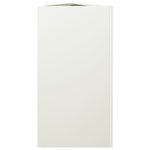 vidaXL Jardinières 2 Pièces blanc triangulaire 40x34 5x70 cm acier