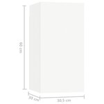 vidaXL Ensemble de meubles TV 5 Pièces Blanc Bois d'ingénierie