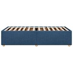 vidaXL Cadre de lit sans matelas bleu 90x200 cm tissu