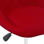 vidaXL Chaises à manger pivotantes lot de 4 Rouge bordeaux Velours