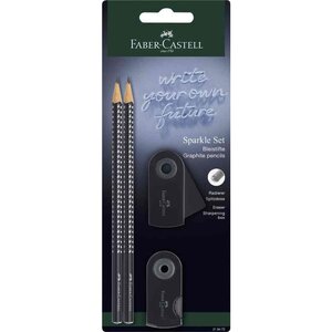 Kit d'écriture GRIP SPARKLE  noir FABER-CASTELL