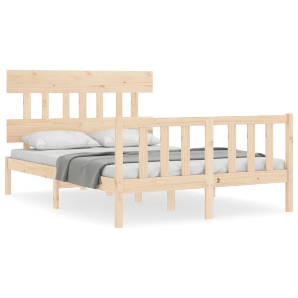 vidaXL Cadre de lit sans matelas 120x200 cm bois de pin massif