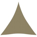 vidaXL Voile de parasol Tissu Oxford triangulaire 5x7x7 m Beige