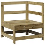 vidaXL Salon de jardin 7 Pièces bois de pin imprégné