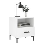 vidaXL Table de chevet blanc 40x35x47 5 cm bois d’ingénierie