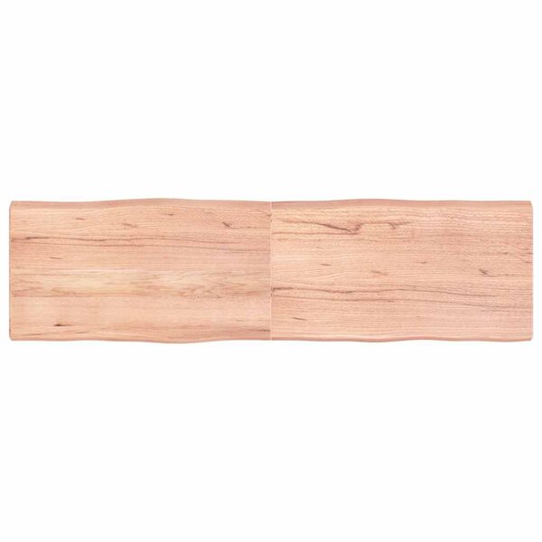 vidaXL Dessus de table bois massif traité bordure assortie