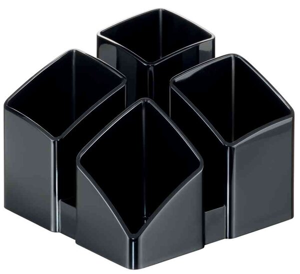 Multipot à crayons SCALA 4 compartiments Noir HAN