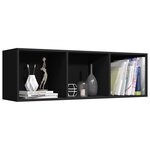 vidaXL Bibliothèque/Meuble TV Noir 36 x 30 x 114 cm Aggloméré